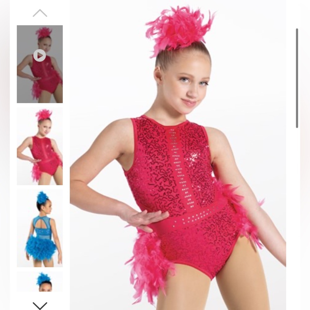 NEW Weissman dance costume GET HAPPY in Size XLC and Small Adult in Watermelon